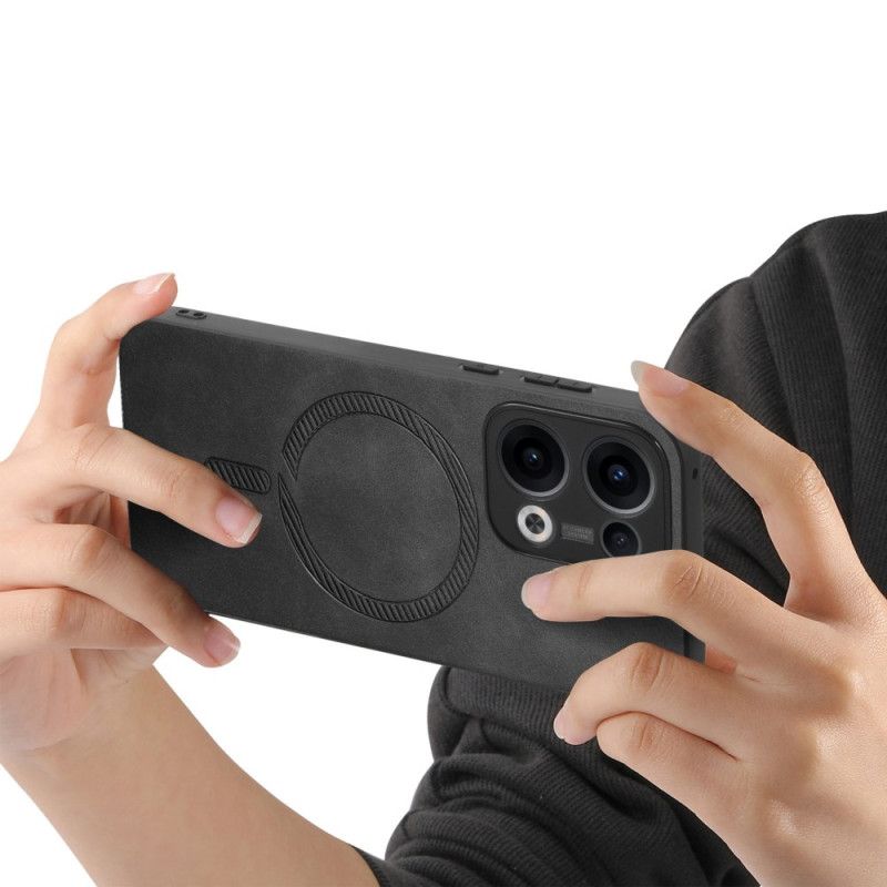 Skal Oppo Reno 13 5g Magsafe-kompatibel Lädereffekt