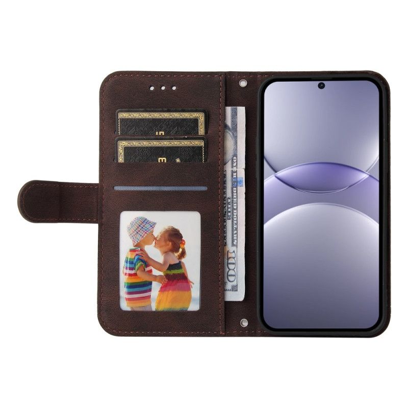 Läderskal Fodral Huawei Nova 13 Vintage Nit Och Rem