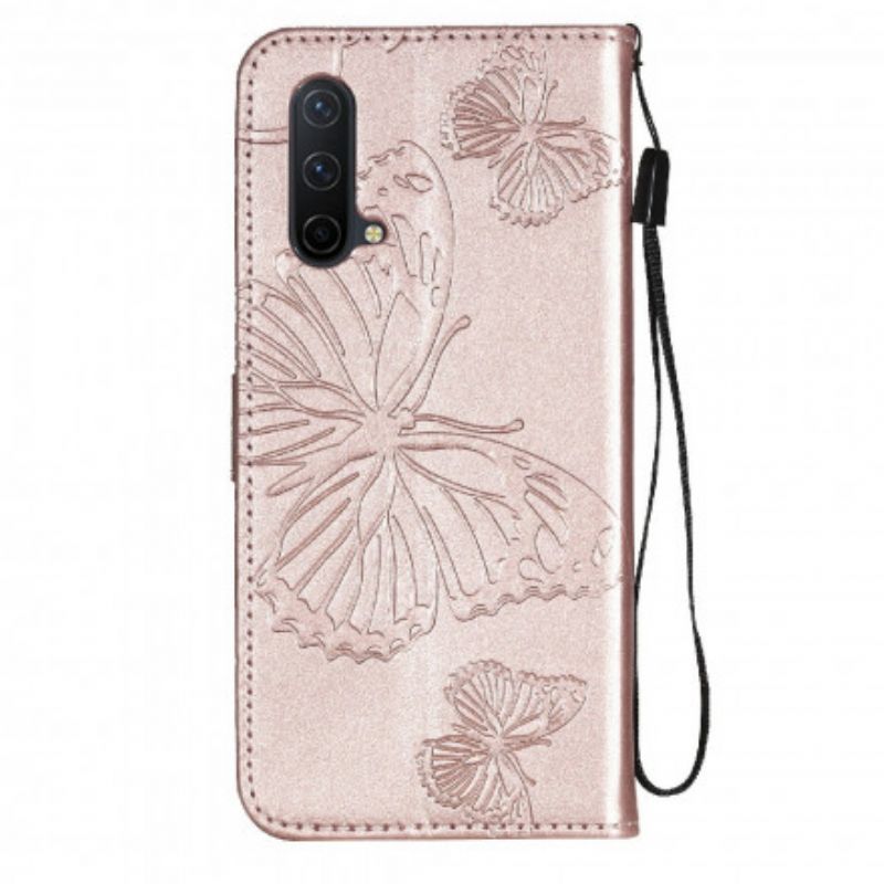 Fodral Oneplus Nord Ce 5g Giant Stringfjärilar