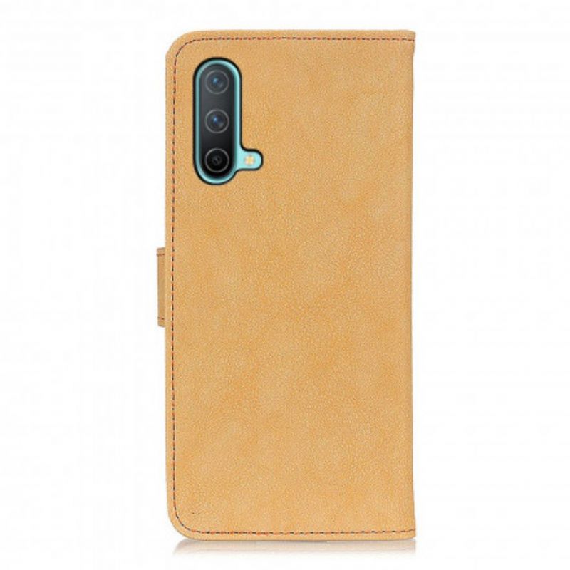 Fodral Oneplus Nord Ce 5g Khazneh Retro Split Läder