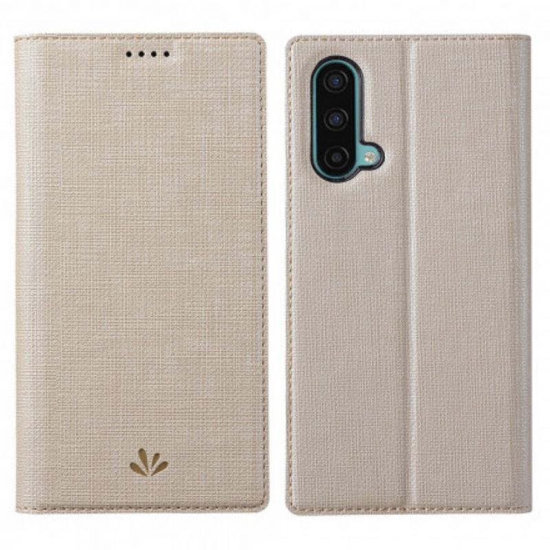 Folio-fodral Oneplus Nord Ce 5g Texturerad Vili Dmx
