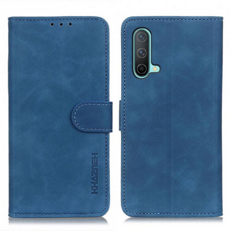 Läderfodral Oneplus Nord Ce 5g Telefonfodral Khazneh Vintage Lädereffekt
