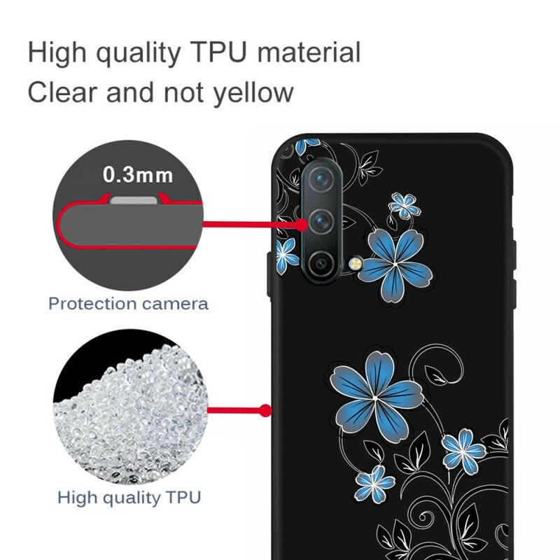 Skal För Oneplus Nord Ce 5g Blå Blommor