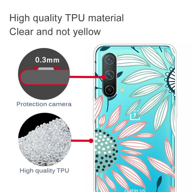 Skal För Oneplus Nord Ce 5g Transparent One Flower