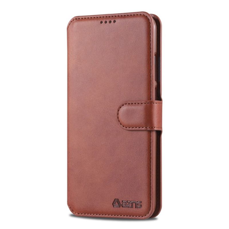 Fodral för Huawei P Smart Plus 2019 Röd Azns Lädereffekt