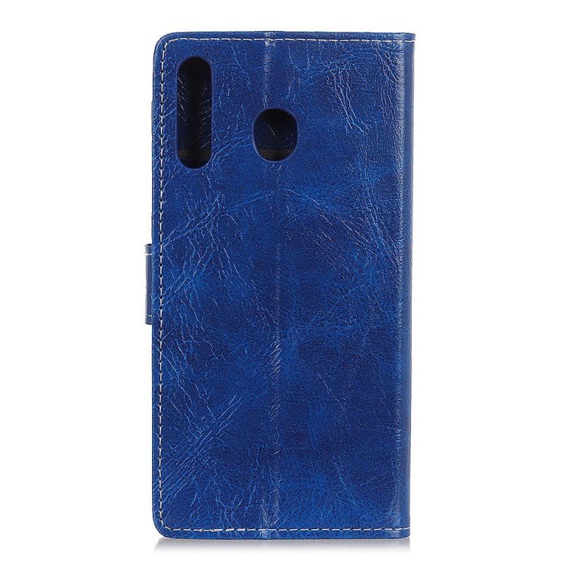 Fodral Huawei P Smart Plus 2019 Svart Glänsande Och Synliga Sömmar