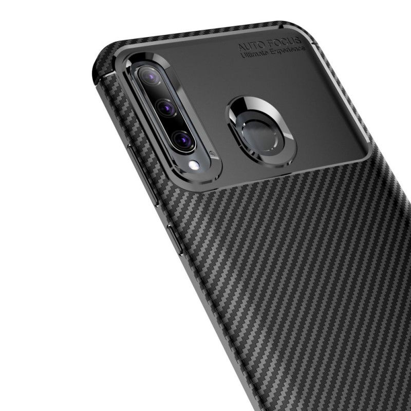 Skal Huawei P Smart Plus 2019 Svart Flexibel Kolfiberstruktur