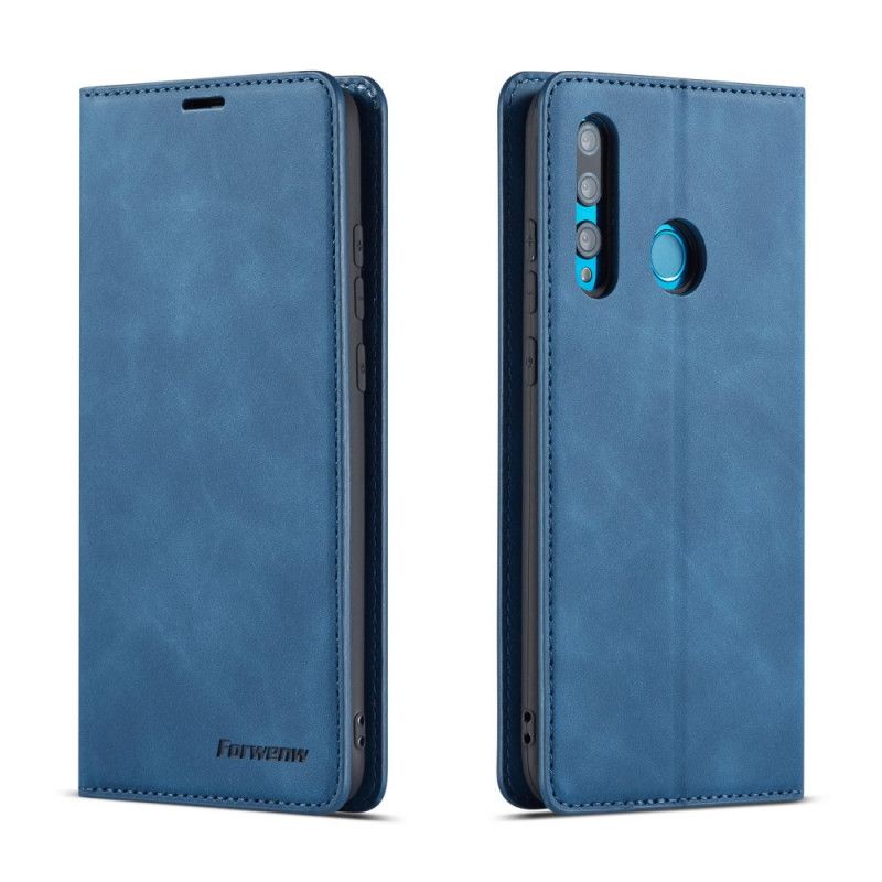 Skyddsfodral Huawei P Smart Plus 2019 Svart Forwenw Lädereffekt