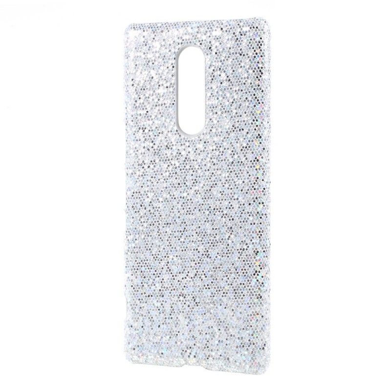 Skal för Sony Xperia 1 Silver Paljetter