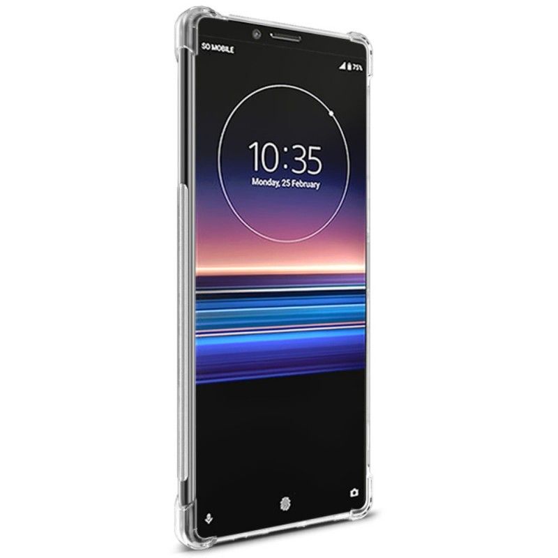 Skal för Sony Xperia 1 Svart Imak Hudkänsla