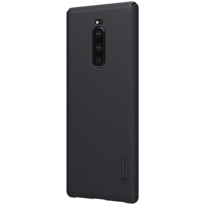 Skal Sony Xperia 1 Röd Mobilskal Stel Frostad Nillkin
