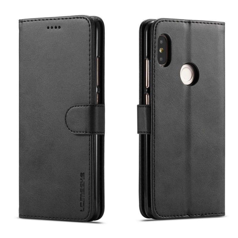 Fodral Xiaomi Redmi Note 5 Svart Lc.Imeeke Lädereffekt