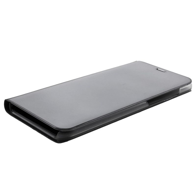 Folio-fodral för Xiaomi Redmi Note 5 Svart Spegel Och Läderstil
