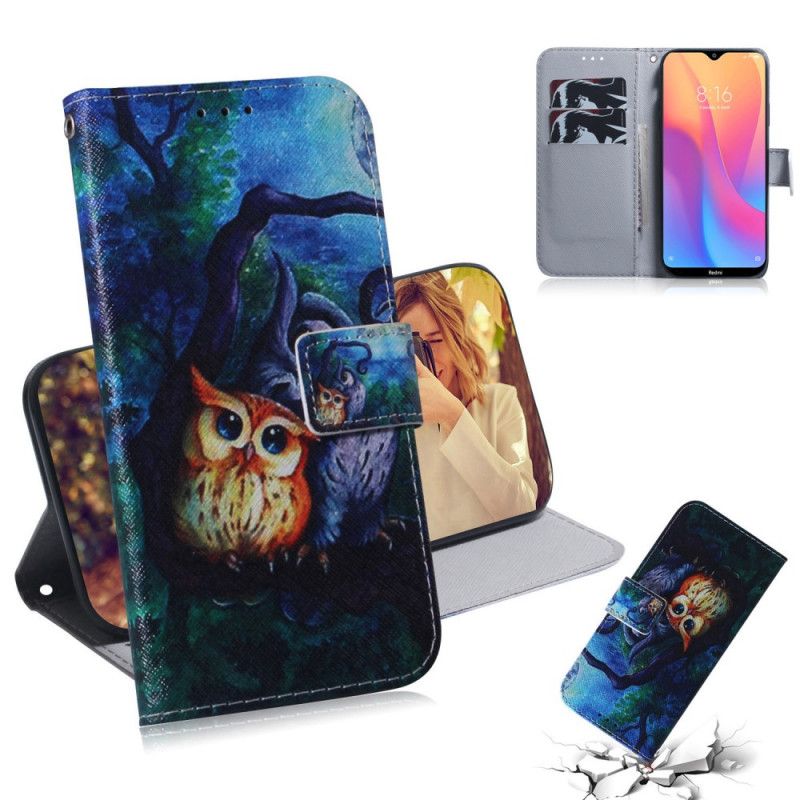 Fodral för Xiaomi Redmi 8A Uggelmålning