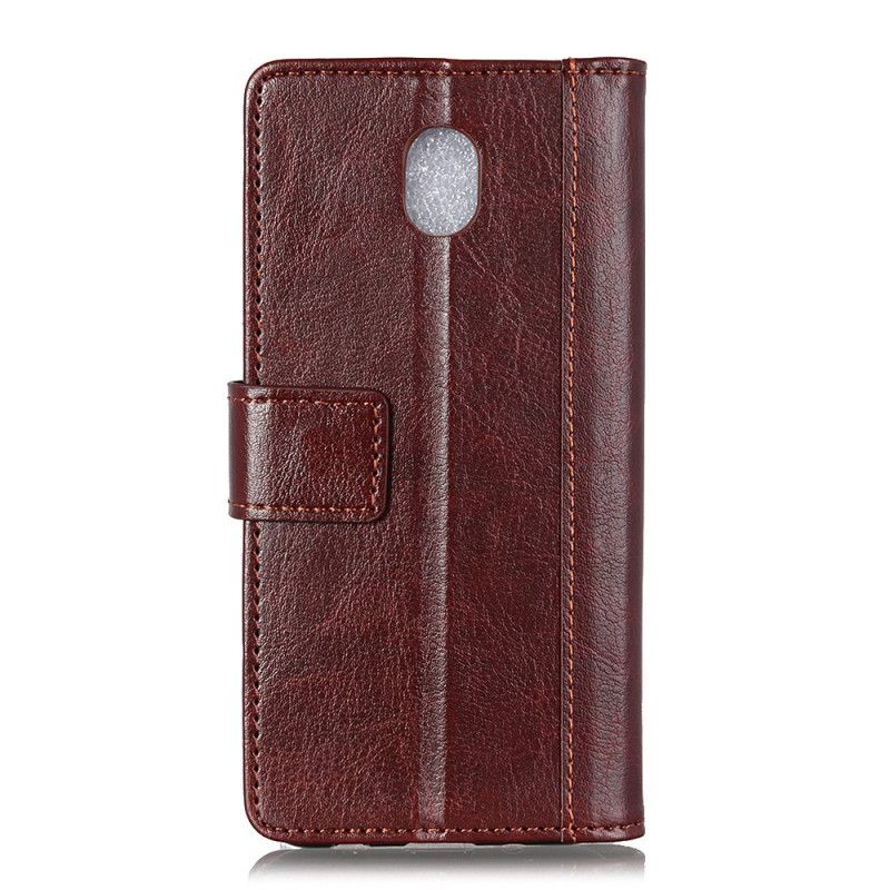 Fodral Xiaomi Redmi 8A Svart Antik Lädereffekt