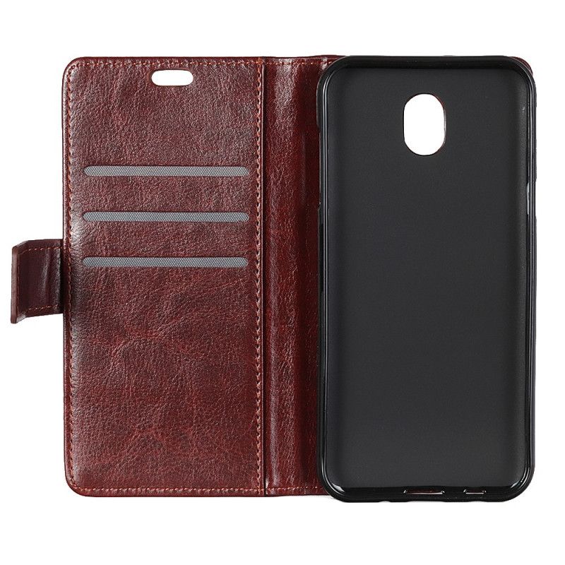 Fodral Xiaomi Redmi 8A Svart Antik Lädereffekt