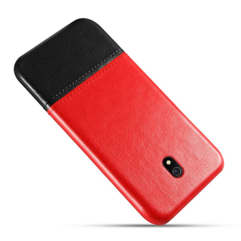 Skal för Xiaomi Redmi 8A Kaffe Ksq Tvåfärgad Lädereffekt