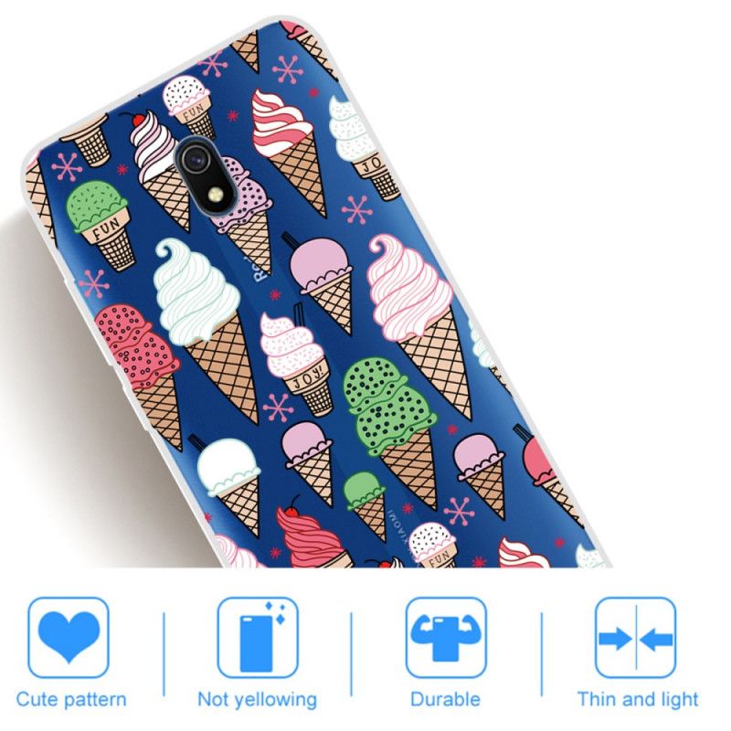 Skal Xiaomi Redmi 8A Färgad Gräddglass