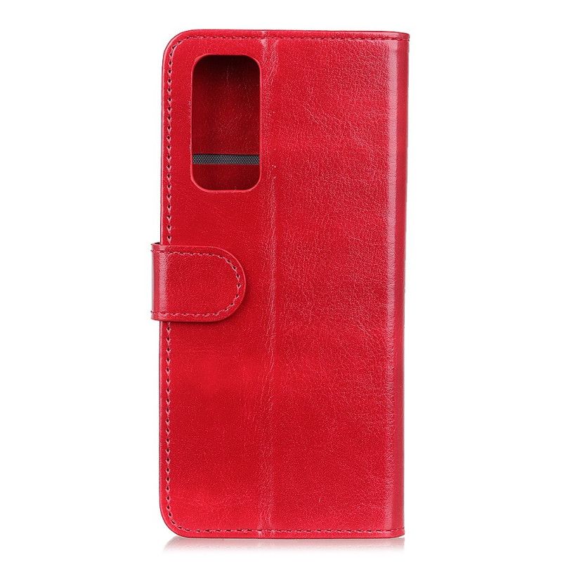 Läderfodral Samsung Galaxy A72 4G / A72 5G Svart Frusen Finess
