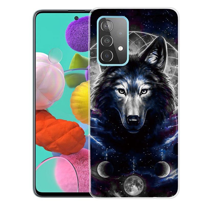 Skal för Samsung Galaxy A72 4G / A72 5G Svart Flexibel Varg
