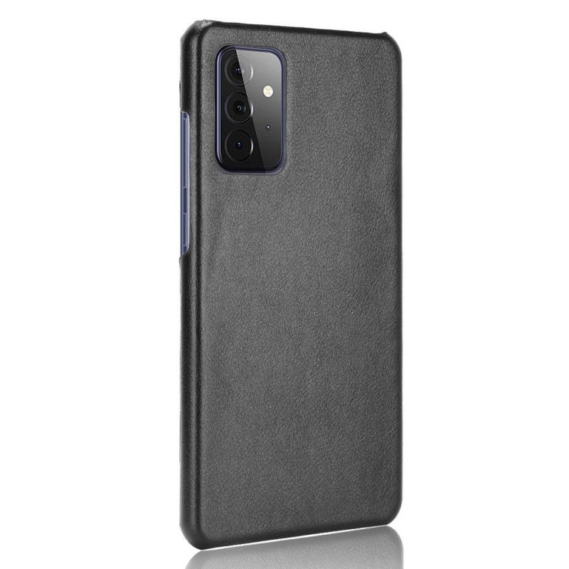 Skal för Samsung Galaxy A72 4G / A72 5G Svart Prestanda Lychee Läder Effekt