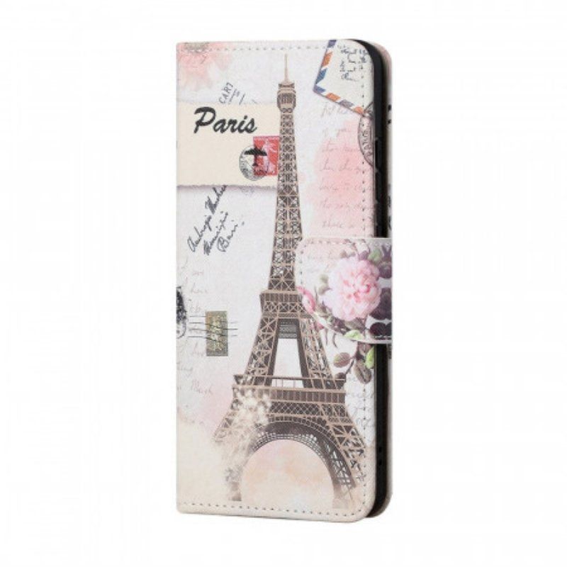 Fodral Samsung Galaxy M53 5G Vintage Eiffeltornet