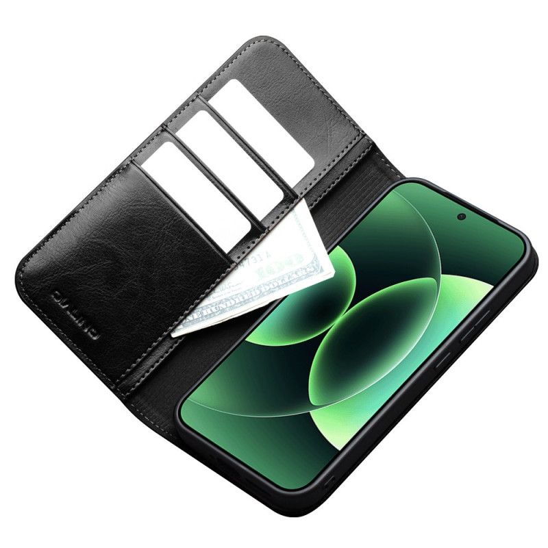 Folio-fodral Xiaomi 17 Pro Max Telefonfodral Qialino Äkta Läder