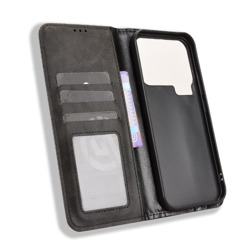 Folio-fodral Xiaomi 17 Pro Max Vintage-kant