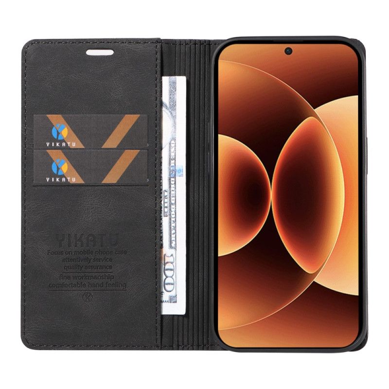 Folio-fodral Xiaomi 17 Pro Max Yikatu Mockaeffekt