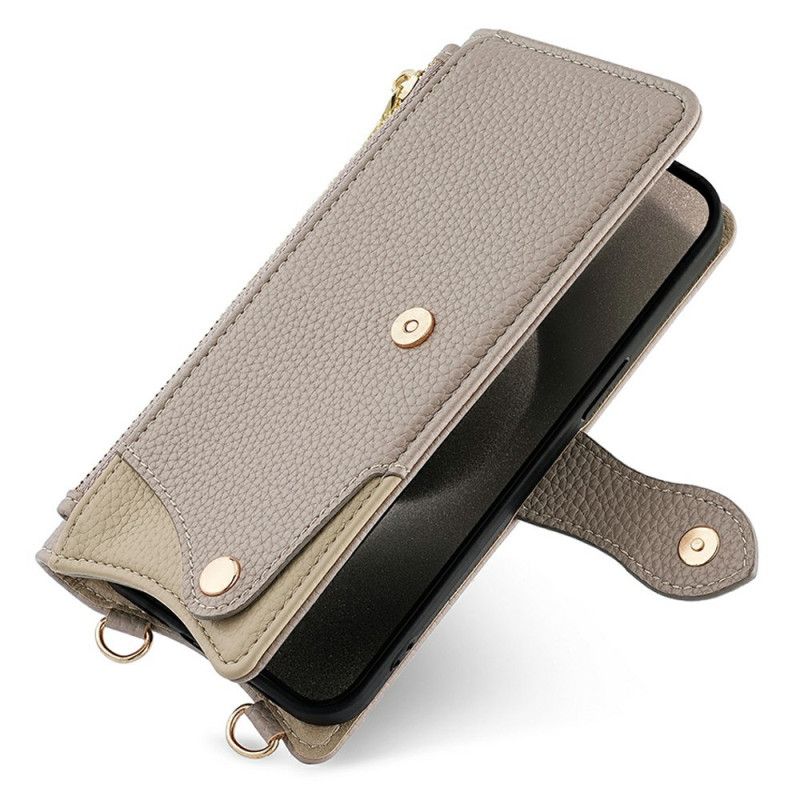 Läderfodral Xiaomi 17 Pro Max Telefonfodral Axelrem Med Kedja