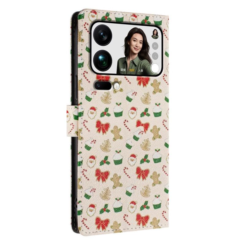 Läderskal Fodral Xiaomi 17 Pro Max Jul