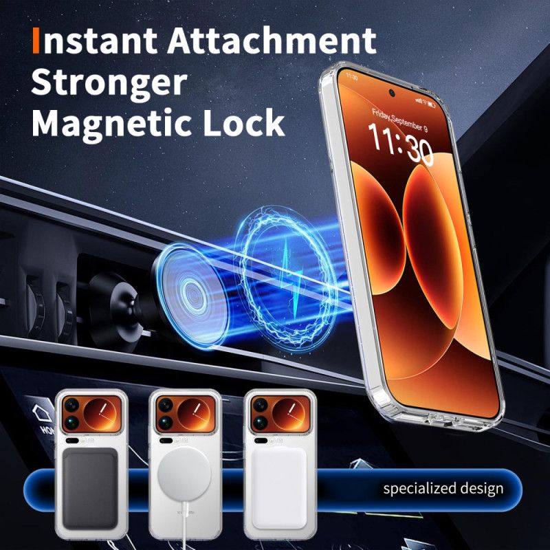 Skal Xiaomi 17 Pro Max Hybrid Transparent Magnetiskt