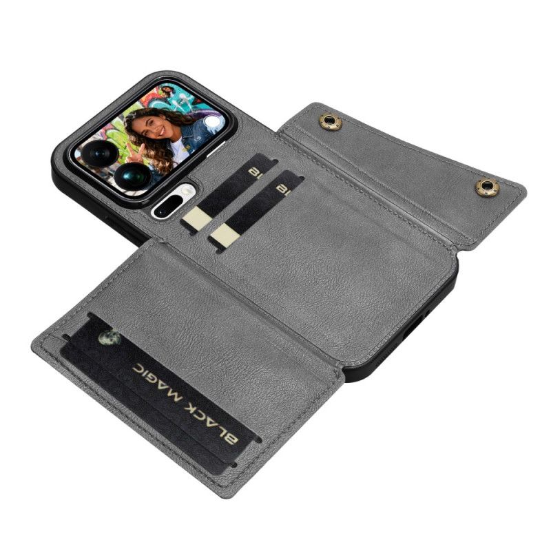 Skal Xiaomi 17 Pro Max Korthållare Med Lädereffekt