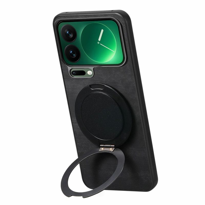 Skal Xiaomi 17 Pro Max Roterande Stativ Och Retroläderstruktur