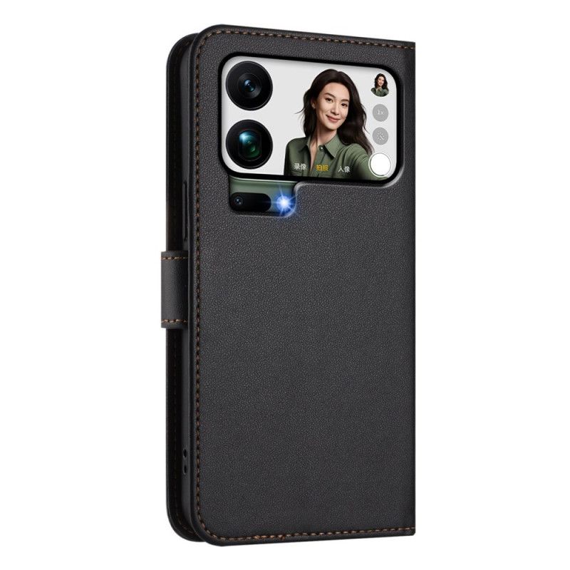 Skyddsfodral Xiaomi 17 Pro Max Enkel Lädereffekt