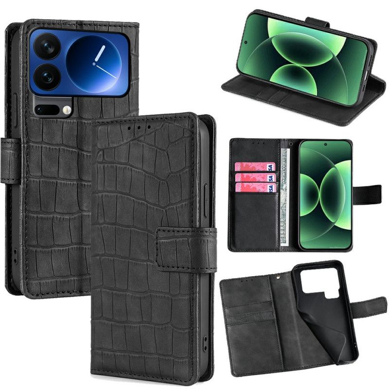 Skyddsfodral Xiaomi 17 Pro Max Krokodilstruktur