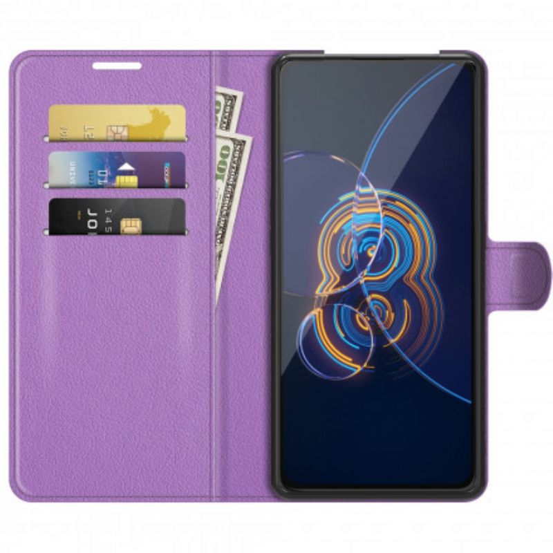 Fodral Asus Zenfone 8 Flip Klassiskt Konstläder