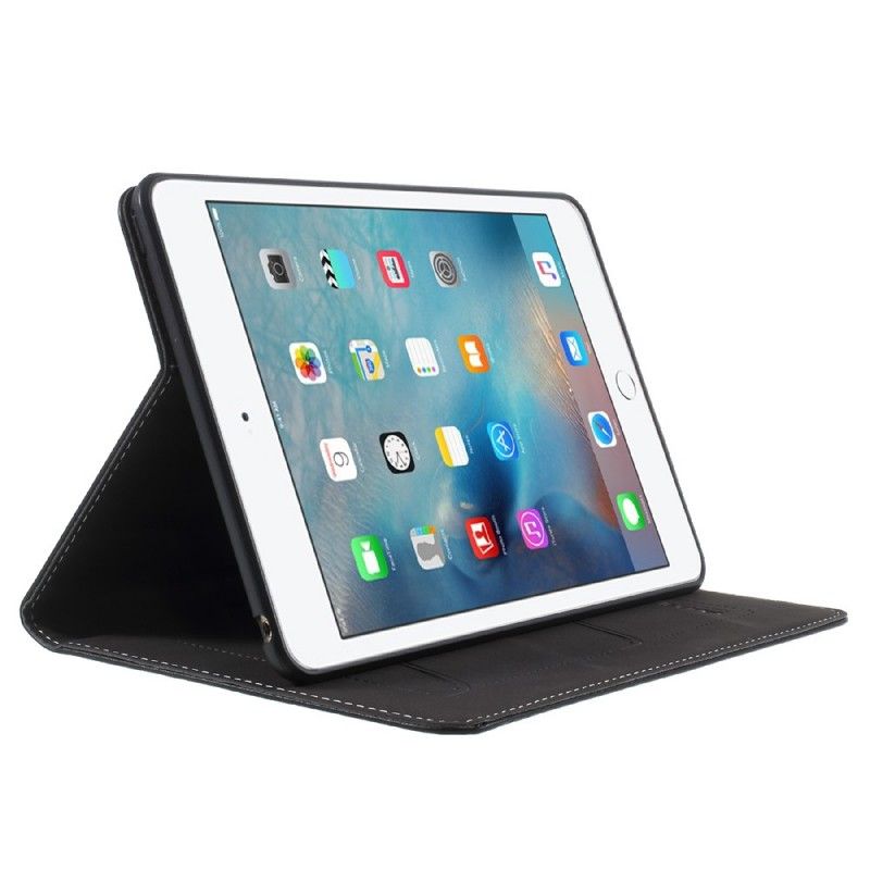 Folio-fodral iPad Mini 4 Svart Gebei Imiterat Litchiläder