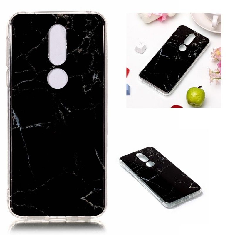 Skal för Nokia 7.1 Grön Marmor