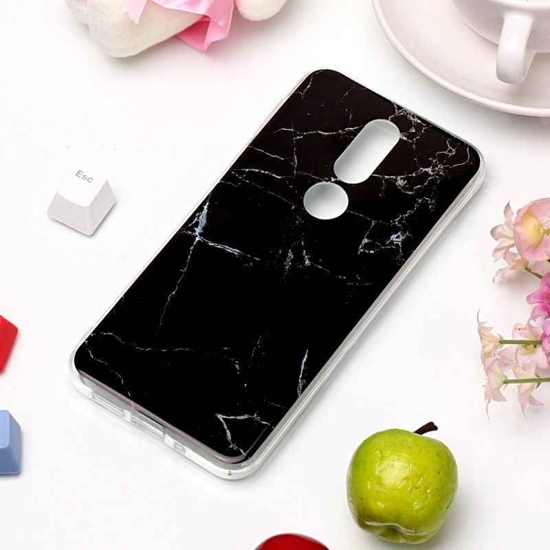 Skal för Nokia 7.1 Grön Marmor