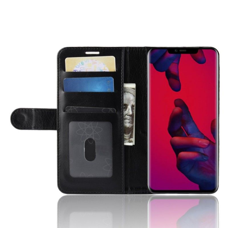 Läderfodral Huawei Mate 20 Pro Svart Ultra Konstläder