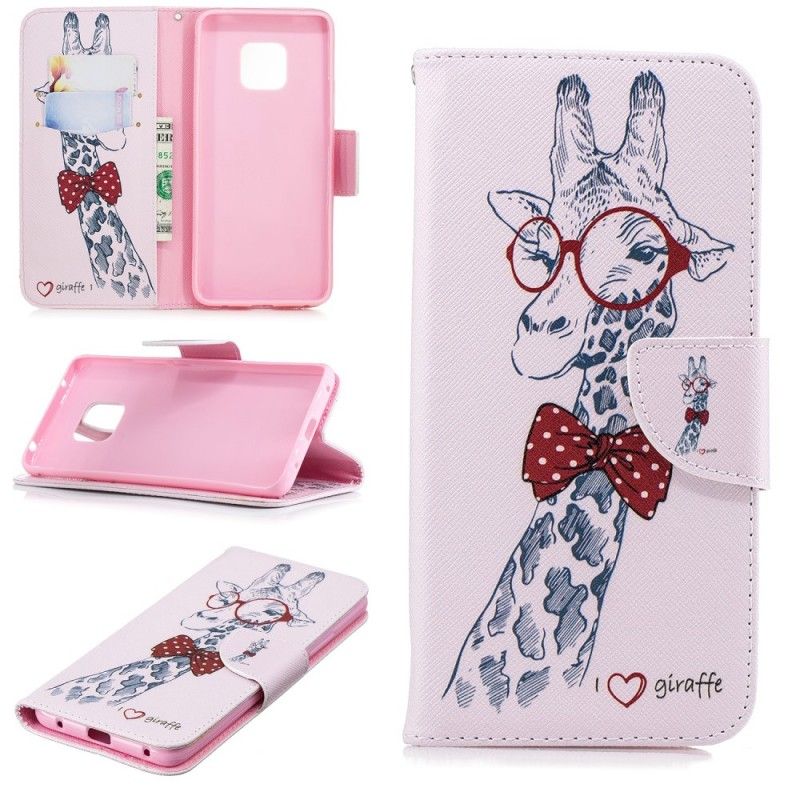 Läderskal Huawei Mate 20 Pro Nördgiraff