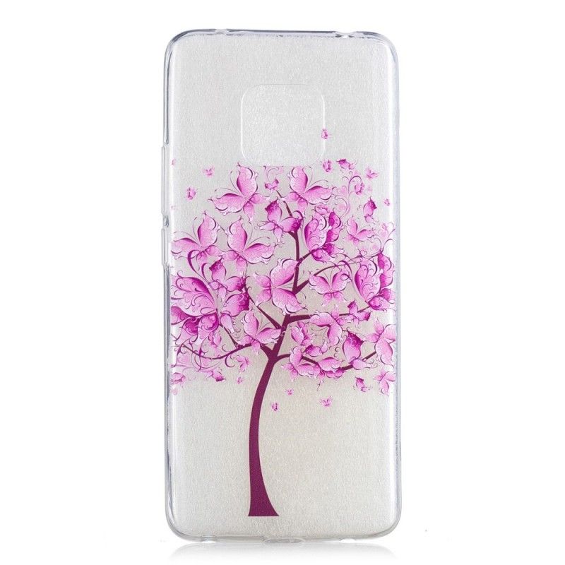 Skal för Huawei Mate 20 Pro Transparent Fjärilsträd
