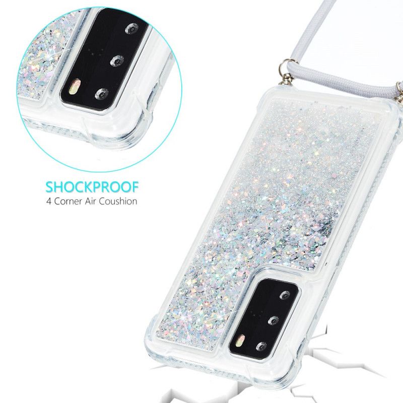 Huawei P40 Glitterfodral Med Sladd