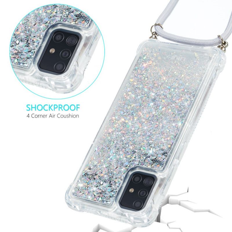 Samsung Galaxy A51 Glitterfodral Med Sladd