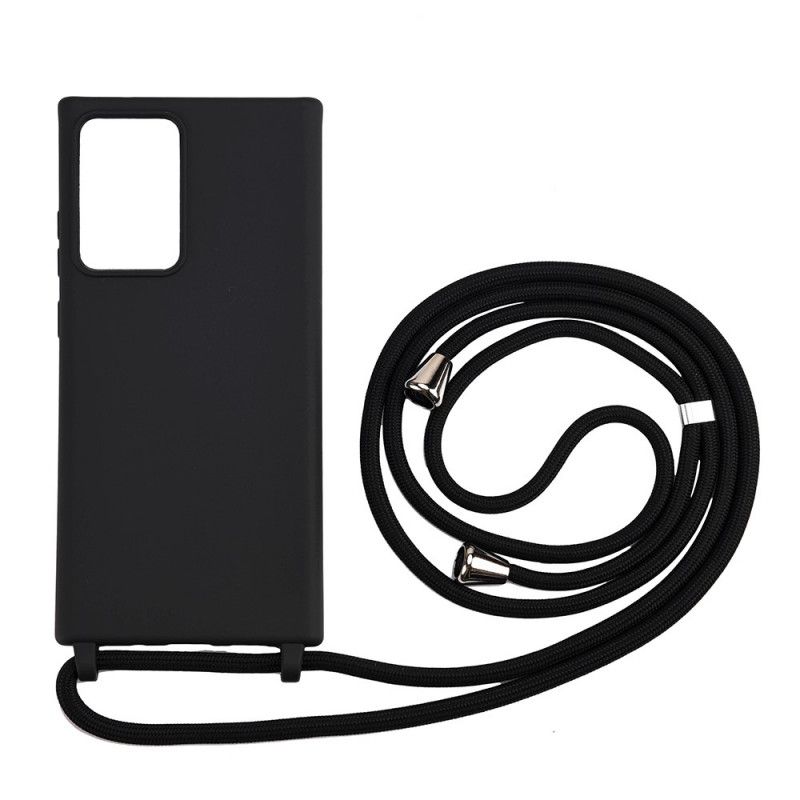 Samsung Galaxy Note 20 Ultra Silikon Skal Och Sladd