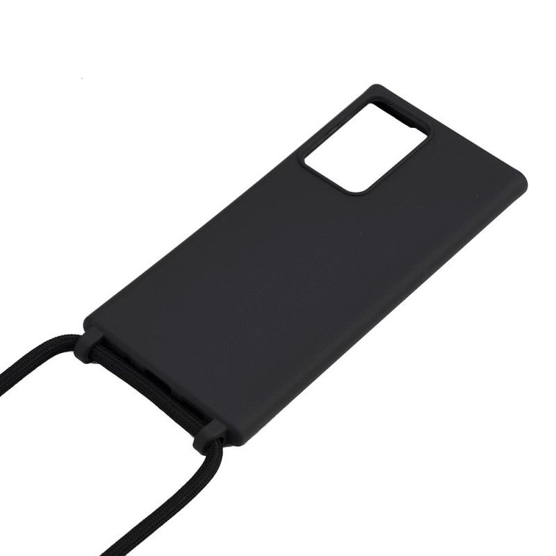 Samsung Galaxy Note 20 Ultra Silikon Skal Och Sladd