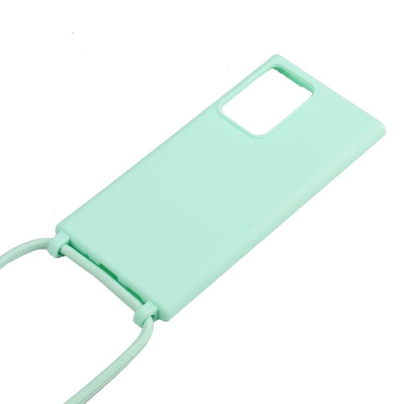 Samsung Galaxy Note 20 Ultra Silikon Skal Och Sladd