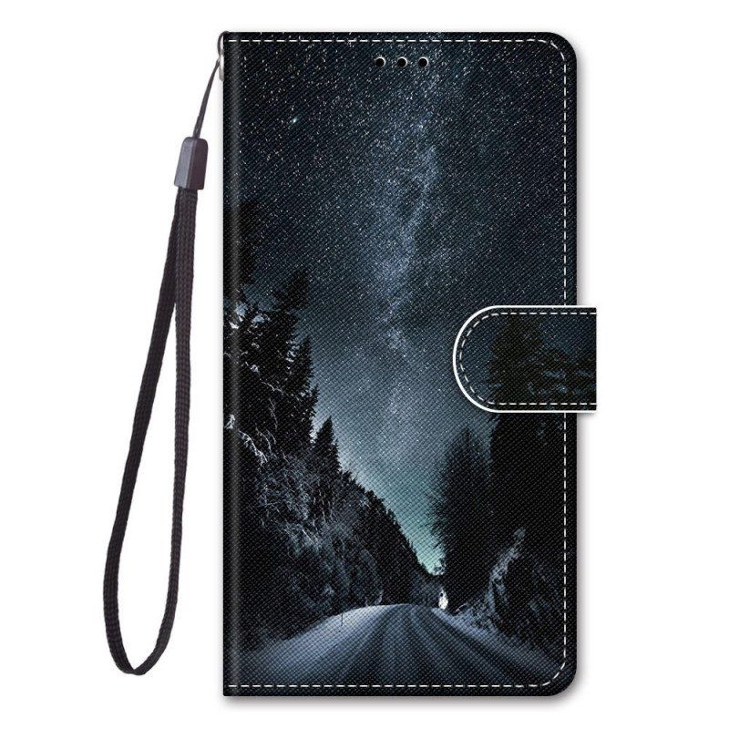 Fodral Xiaomi Redmi Note 11 Pro Plus 5G Med Kedjar Lanyard Landskap