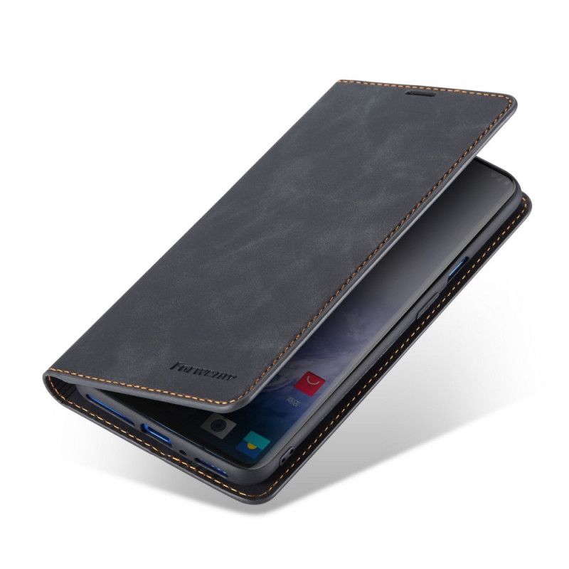 Folio-fodral för OnePlus 7 Pro Svart Forwenw Lädereffekt